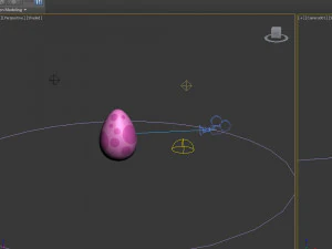 Dinosaur egg cartoon 3D Model