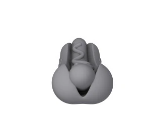 Hot dog cartoon 3D Model