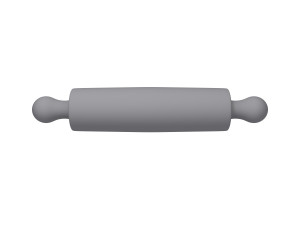 rolling pin cartoon Modelo 3D