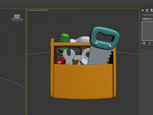garage tools cartoon Modello 3D