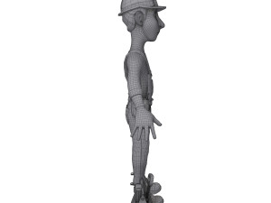 worker cartoon 3D 모델