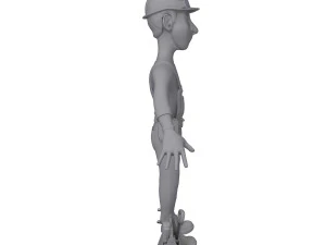 worker cartoon 3D Model