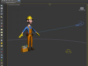 worker cartoon 3D 모델