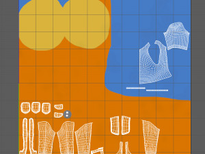 worker cartoon 3D 모델