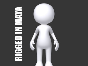 stickman character 3D Model