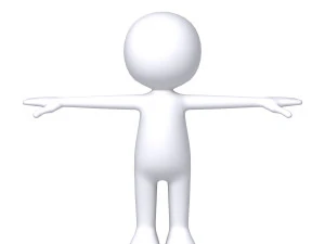 stickman character 3D Model