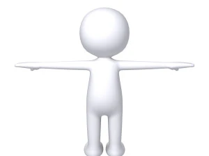 stickman character 3D Model