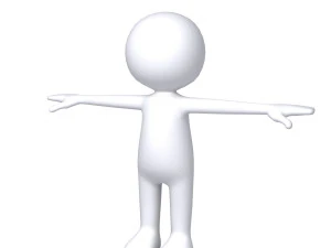 stickman character 3D Model