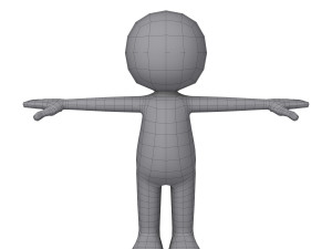 stickman character 3D मॉडल