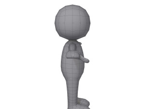 stickman character 3D मॉडल