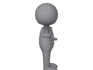 stickman character 3D Model