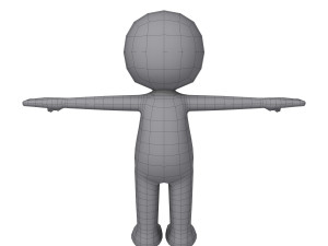 stickman character 3D मॉडल
