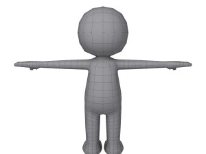 stickman character 3D Model