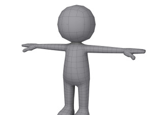 stickman character 3D मॉडल