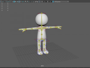 stickman character 3D मॉडल