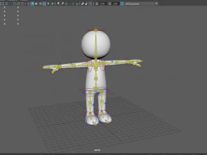 stickman character 3D Model