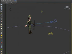 soldier cartoon 3D Model
