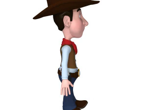 cowboy cartoon 3D Model