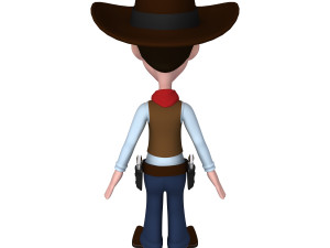 cowboy cartoon 3Dモデル