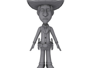 cowboy cartoon 3Dモデル