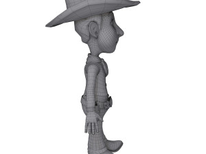 cowboy cartoon 3Dモデル