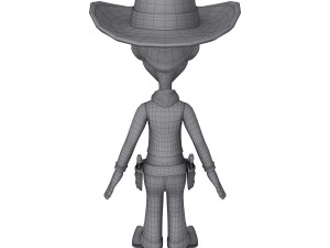 cowboy cartoon 3Dモデル