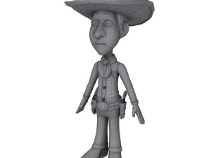 cowboy cartoon 3D Model