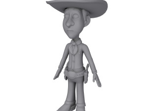 cowboy cartoon 3Dモデル