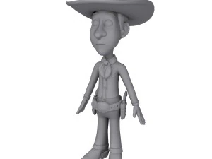 cowboy cartoon 3D Model
