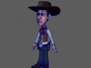 cowboy cartoon 3Dモデル
