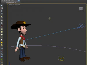 cowboy cartoon 3D Model