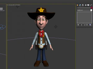 cowboy cartoon 3D Model