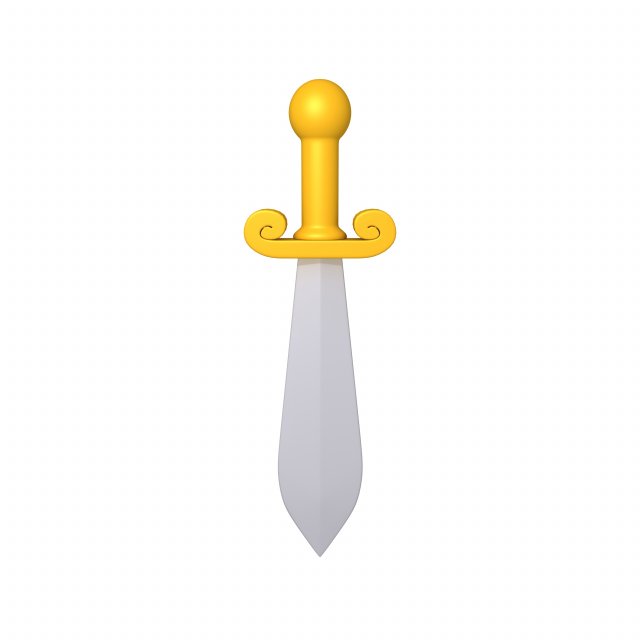 sword cartoon Modelo 3D .c4d .max .obj .3ds .fbx .stl .blend 