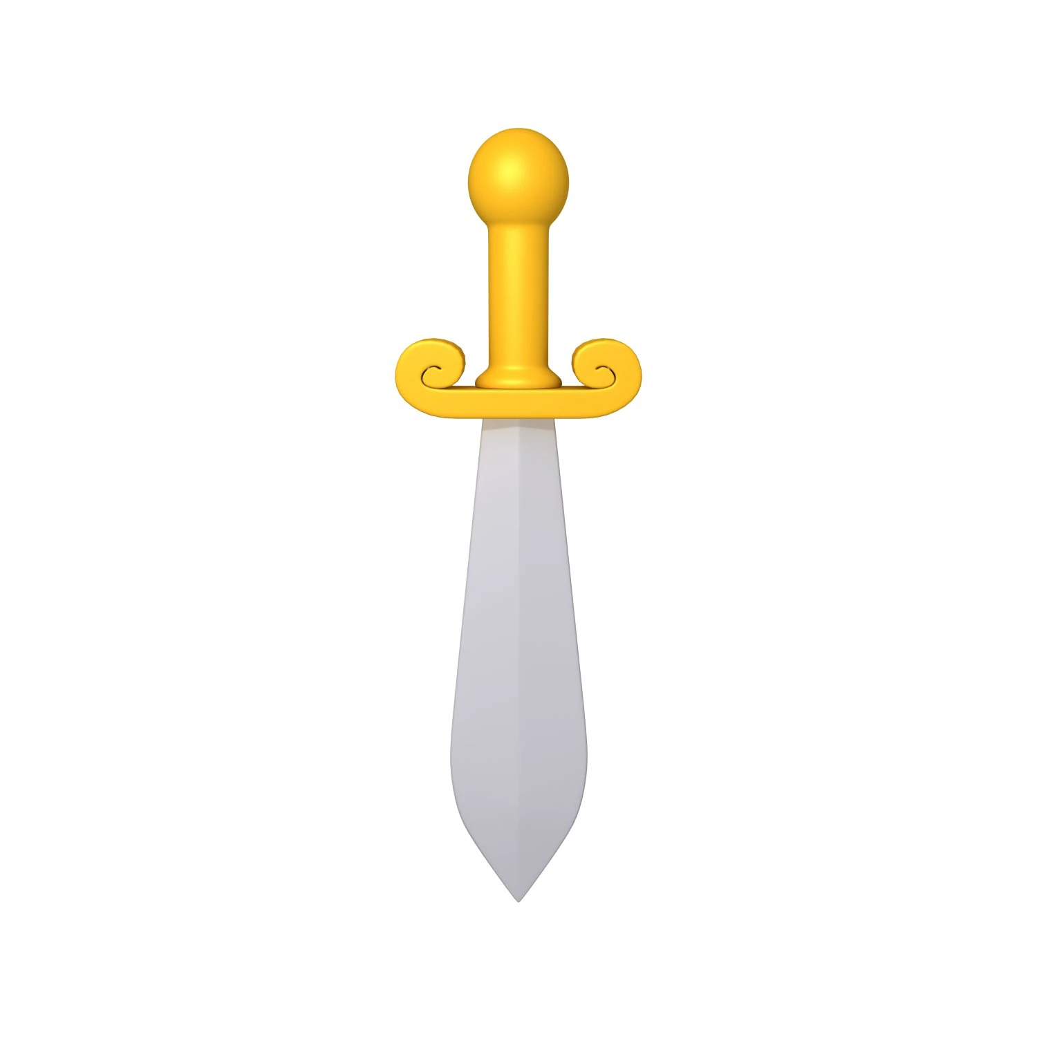 Sword cartoon 3D Model .c4d .max .obj .3ds .fbx .stl .blend 
