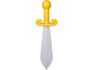 sword cartoon 3D Model
