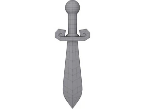 Sword cartoon 3D Model