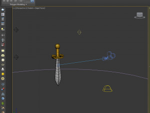 sword cartoon Modelo 3D