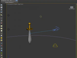 Sword cartoon 3D Model