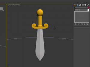 sword cartoon Modelo 3D