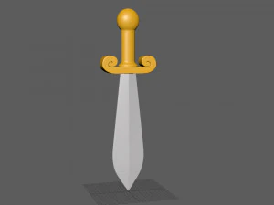 Sword cartoon 3D Model