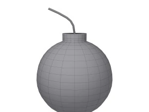 Cartone animato bomba Modello 3D