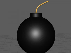 Cartone animato bomba Modello 3D