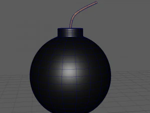 Cartone animato bomba Modello 3D
