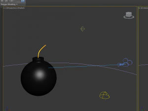 Cartone animato bomba Modello 3D