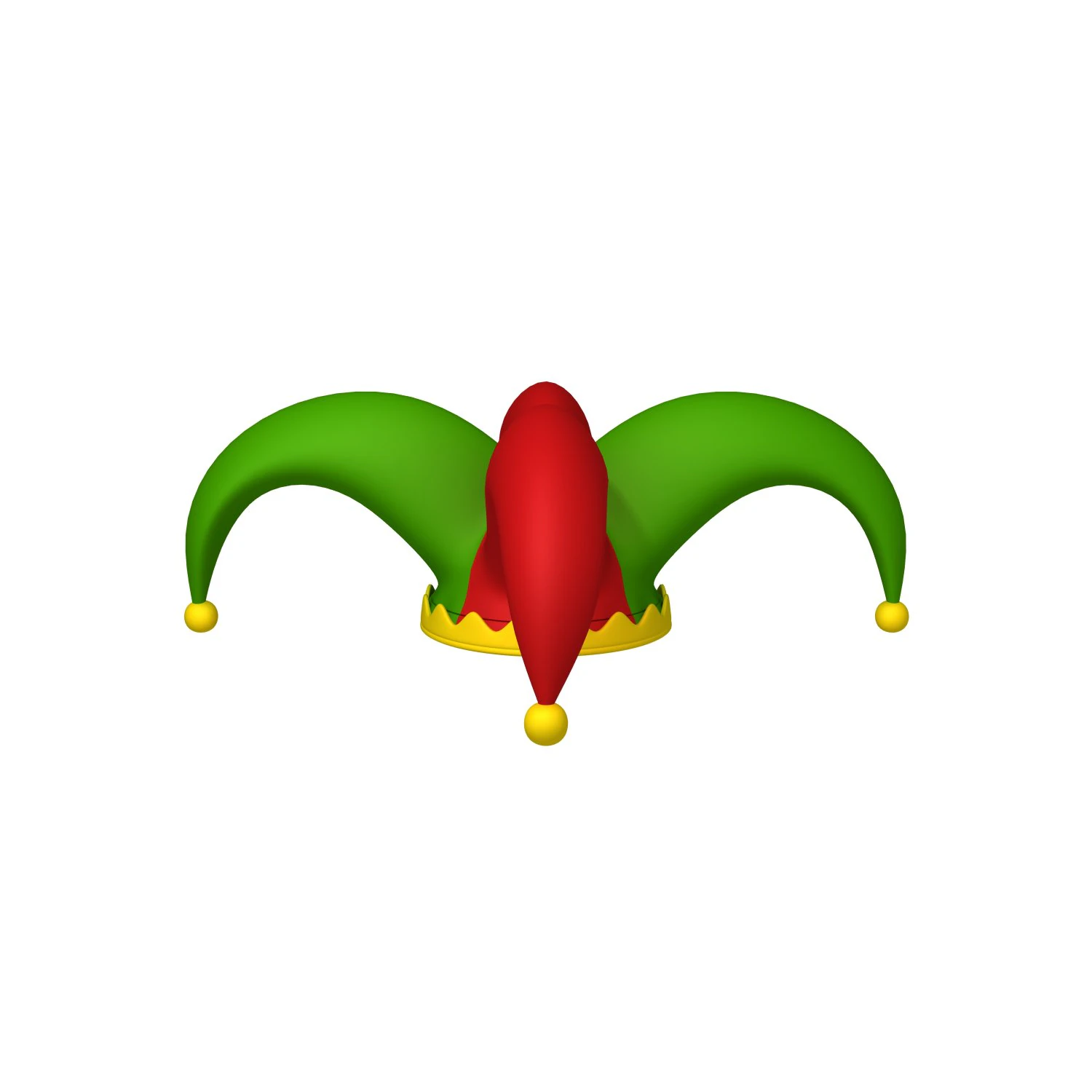 Jester hat cartoon 3D Model .c4d .max .obj .3ds .fbx .stl .blend 