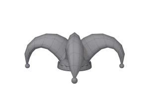 Jester hat cartoon 3D Model