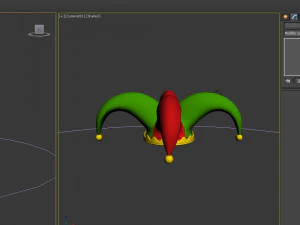 Jester hat cartoon 3D Model