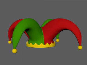 Jester hat cartoon 3D Model