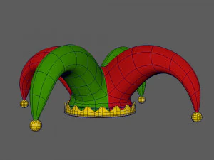 Jester hat cartoon 3D Model