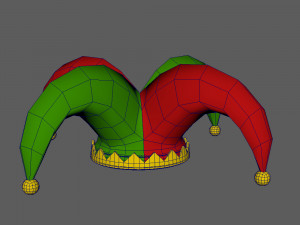 jester hat cartoon 3D Модель